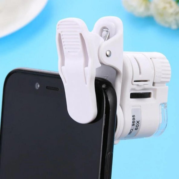 DailyTech 60X Mini Taşınabilir Büyüteç Mikroskop Cep telefon Uyumlu - 3