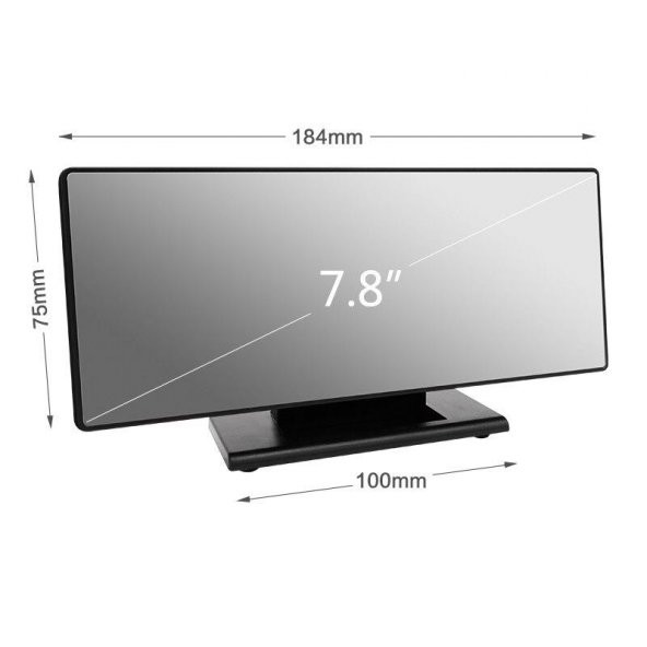 DailyTech Dekoratif Masa Üstü LED Ayna Dijital Çalar Saat - 7