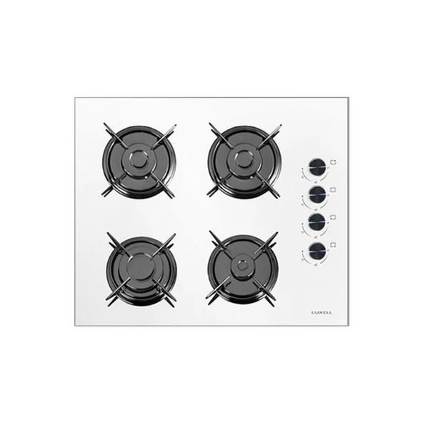 Luxell 88 Litre Süper Kristal Aspiratörlü Beyaz Ankastre Set - 3