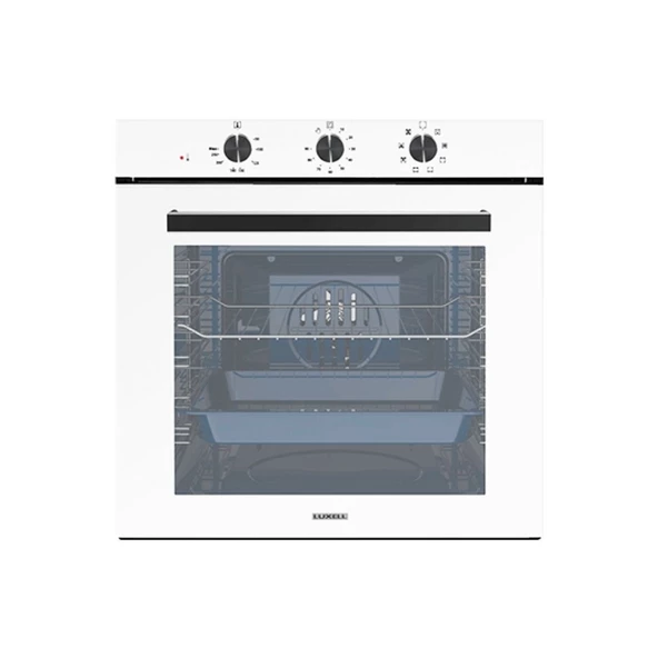 Luxell 88 Litre Süper Kristal Aspiratörlü Beyaz Ankastre Set - 4