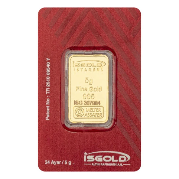 5 gr 24 Ayar İSGOLD Gram Altın