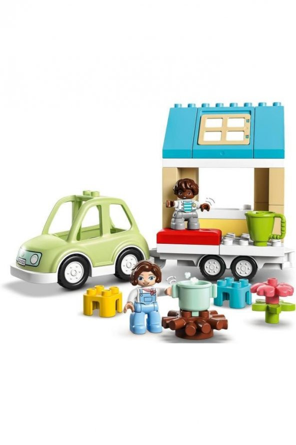 Lego ® DUPLO® Kasabası Tekerlekli Aile Evi 10986 - Yaratıcı Oyuncak Yapım Seti (31 Parça) - 2
