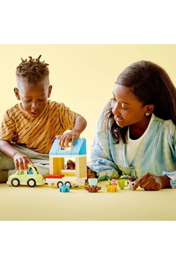 Lego ® DUPLO® Kasabası Tekerlekli Aile Evi 10986 - Yaratıcı Oyuncak Yapım Seti (31 Parça) - 5