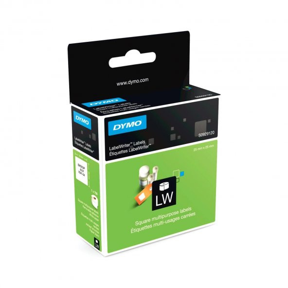 Dymo Label Writer Etiket Çok Amaçlı 25x25 MM 750 Adet Çok Amaçlı Etiket