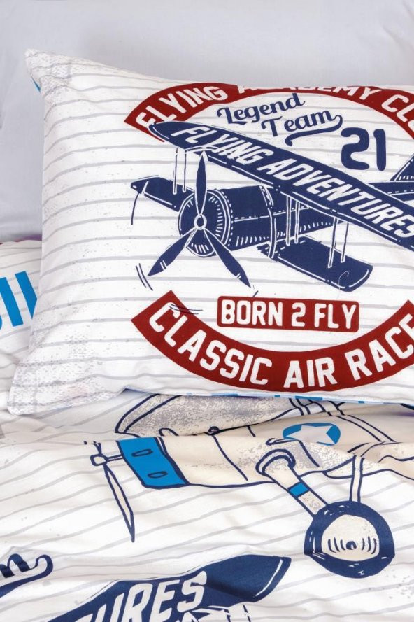 Cotton Box Genç Ranforce Nevresim Takımı Tek Kişilik Flying Gri - 2