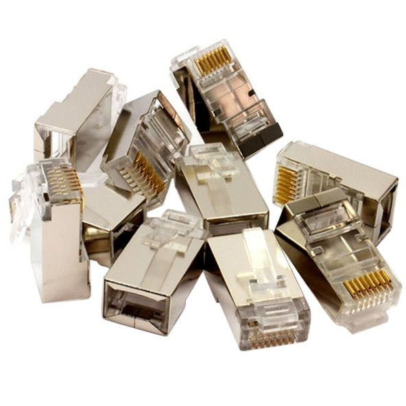 Powermaster Metal Rj45 Cat6 Metal Uç 8P/8C 100'Lü Paket Fiyat - Resim 2