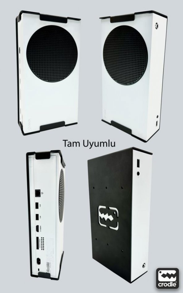 Xbox Series S Için Duvar ve Masa Altı Montaj Standı Yerden Tasarruf Sağlar Rahat Hava Akışı - 7