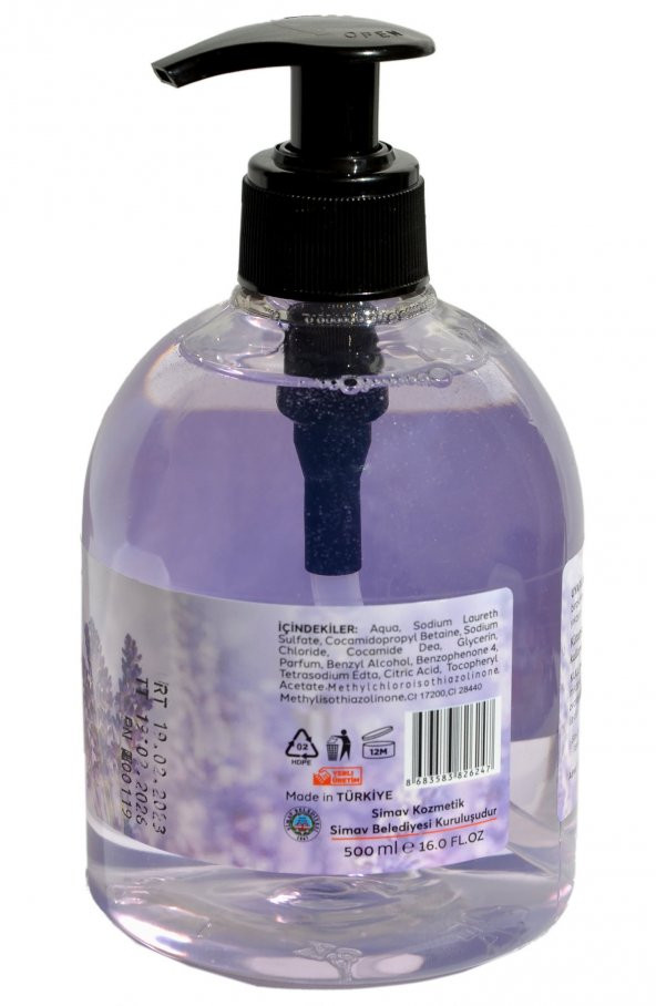 SİMAV Termal Sulu Lavanta Özlü Sıvı Sabun - 500 ml - 3