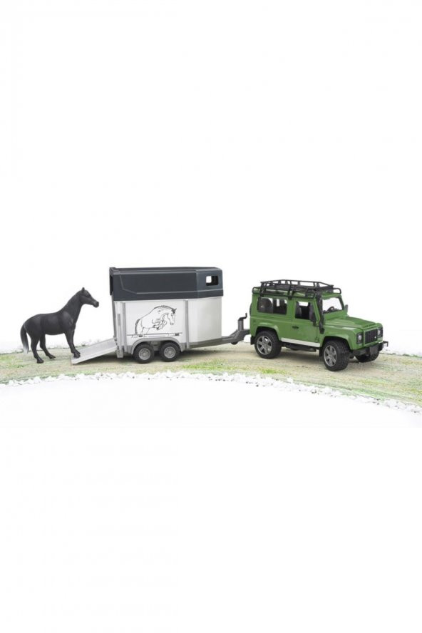 BRUDER LAND ROVER ARAZİ ARACI VE AT NAKİL 02592