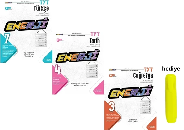 Palme Yayıncılık TYT Enerji Türkçe Tarih Coğrafya Konu Özetli Soru Fasikülü Seti