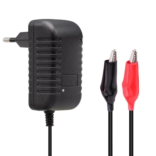Weko 14.4 Volt 1Amper Krokodil Uçlu Ledli Yerli Üretim Akü Şarj Cihazı - 5