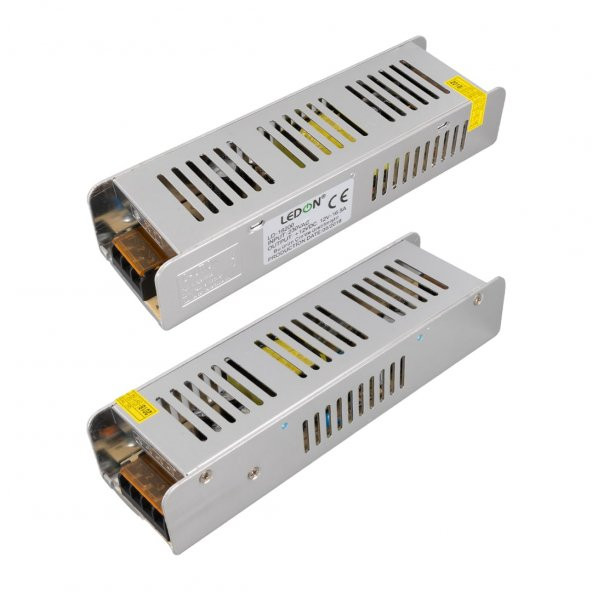 Ledon LD-16200S DC 12Volt 16.5Amper Slim Metal Kasa Adaptör - 2