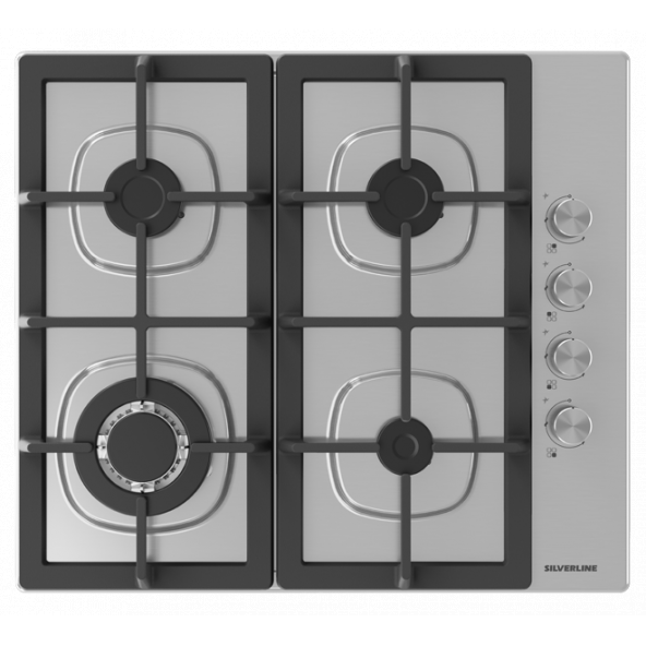 Silverline AS5633X01 İnox Ankastre Ocak Woklu