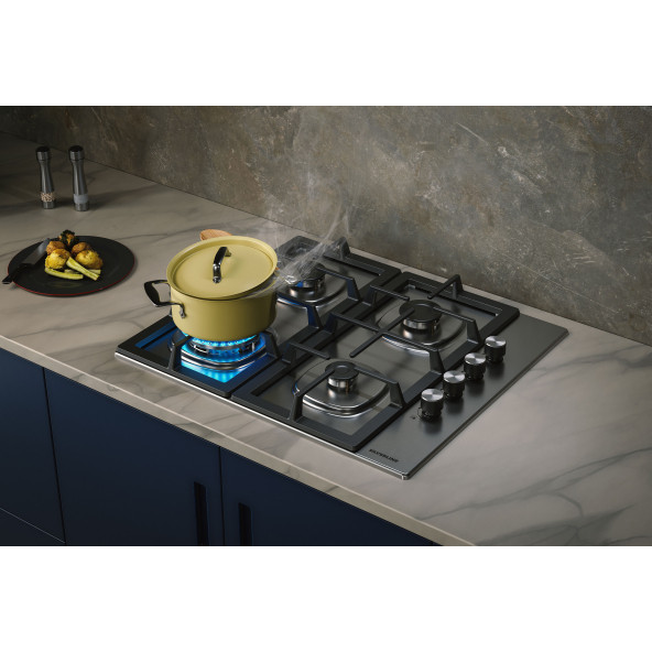 Silverline AS5633X01 İnox Ankastre Ocak Woklu - 2