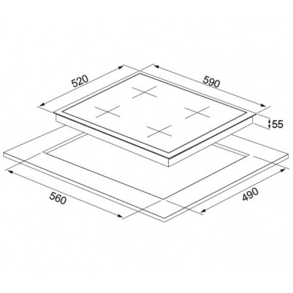 Silverline AS5633X01 İnox Ankastre Ocak Woklu - 5