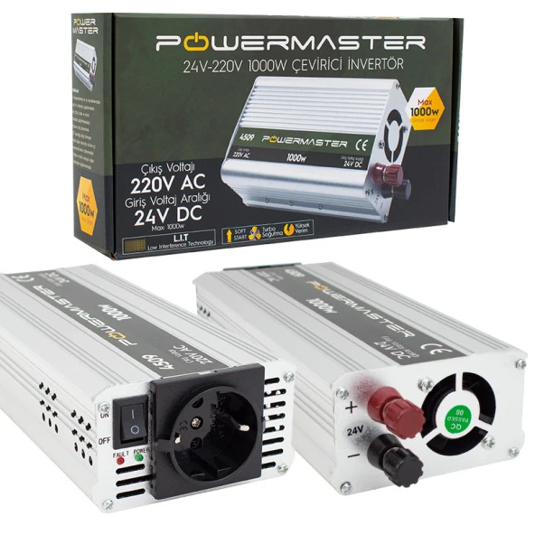 Powermaster PM-4509 24 Volt - 1000 Watt Modifiye Sinüs İnverter - 3
