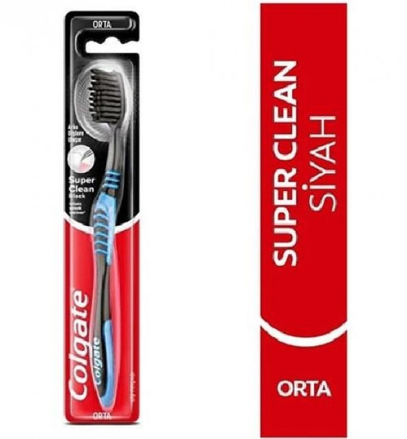 Colgate Super Clean Black Diş Fırçası Orta