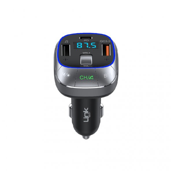 LinkTech GF17 48W PD + QC3.0 LED Ekranlı FM Transmitter - 2