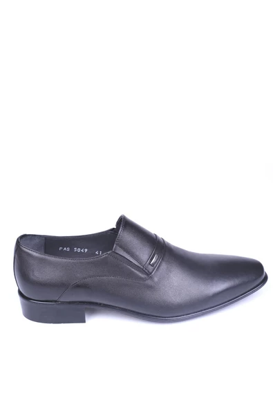 Fosco 5049-6 Erkek Siyah Hakiki Deri Klasik Ayakkabı