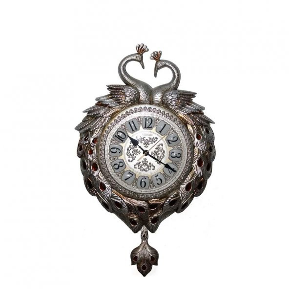 Duvara Asmalı Tavuskuşu Saat Hediyelik - Resim 2