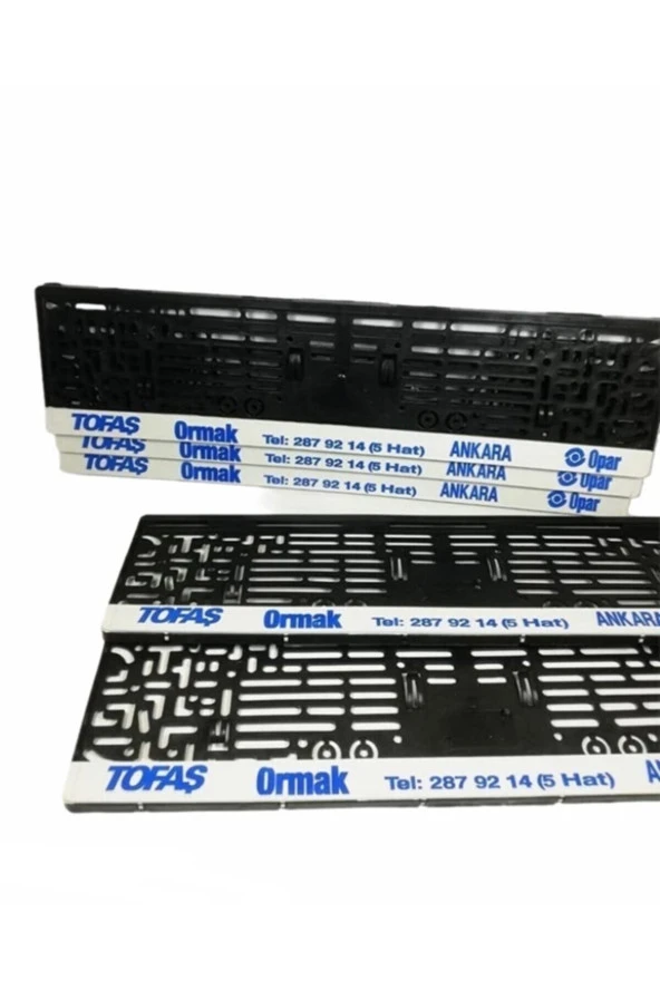 2 Adet Tofaş Opar Plakalık Takımı Çift ORMAK OPAR TOFAŞ