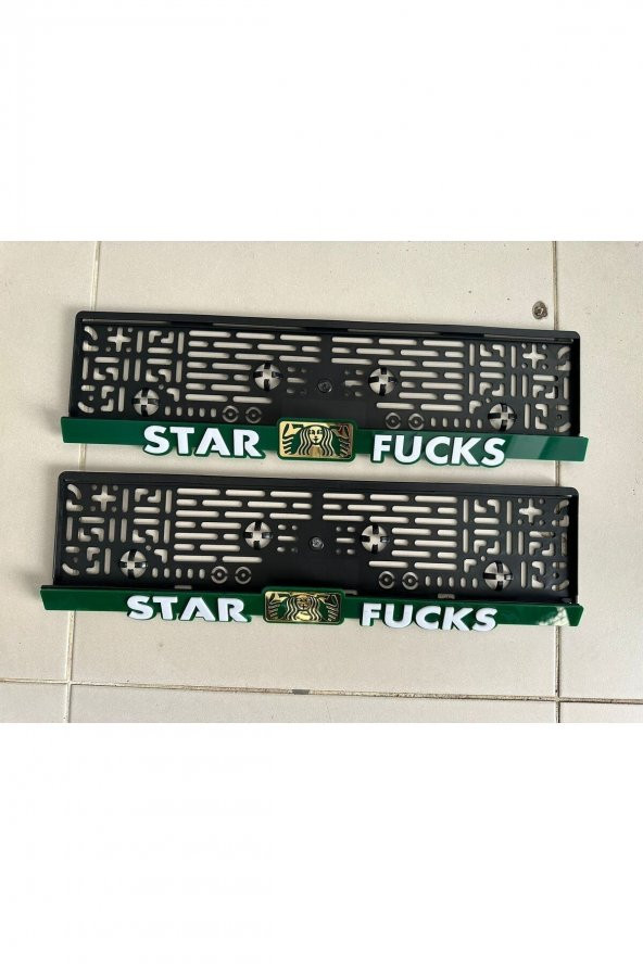 Starfucks Seti 1 Çift Düz Plakalık, 1 Adet Bez Anahtarlık, 1 Adet Depo Kapağı, 1 Adet Havlu - 2