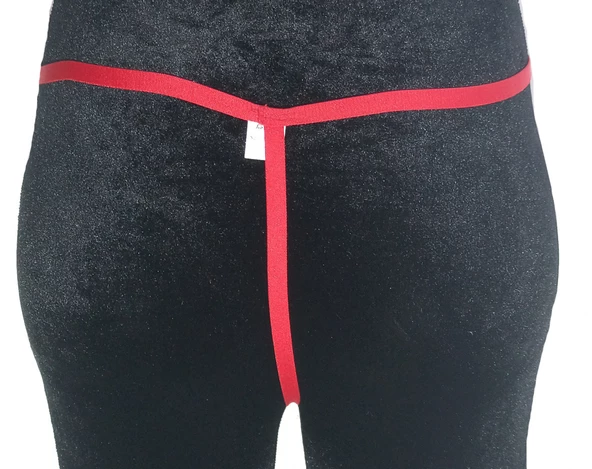 ASM1267 Kadın Kırmızı Özel Bölgesi 1 Serit Tanga - 3