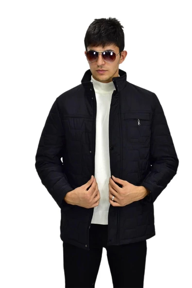 Erkek Büyük Beden Spor Hakim Yaka Mont  M3100 BGL-ST03239 - Resim 12