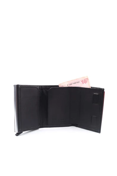 Papuç Sepeti 5540 Erkek Hakiki Deri  Mekanizmalı Kartlık Cüzdan - Resim 3