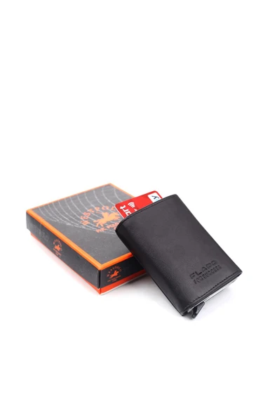 Papuç Sepeti 5540 Erkek Hakiki Deri  Mekanizmalı Kartlık Cüzdan ürün görseli 1