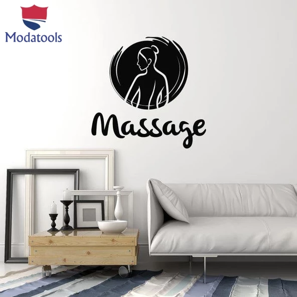 Otel Dekorasyon Duvar Sticker Masaj Kelime Odası Spa Salon Rahatlatıcı Kadın Iç Sanat Çıkartmaları