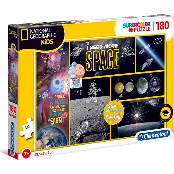 Clementoni - 180 Parça Puzzle National Geographic Kids - 2