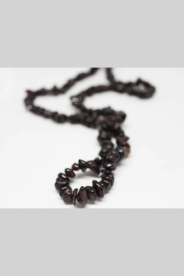 Lal (Granat) (Garnet) Kırık Doğal Taş Dizisi - Resim 2