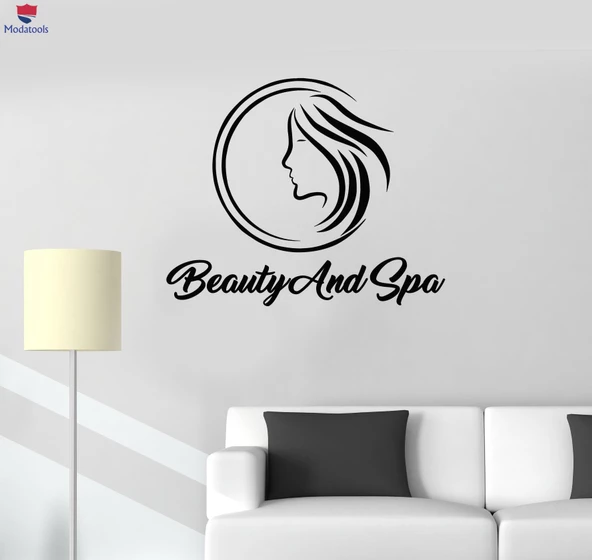 Otel Dekorasyonu Duvar Sticker Güzellik ve Spa Salonu Vitrin Dekor Sanat Çıkartmaları