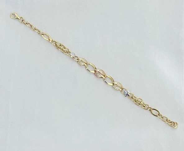 Yaprak Ve Çiçekli Hallow Altın ileklik - Resim 2