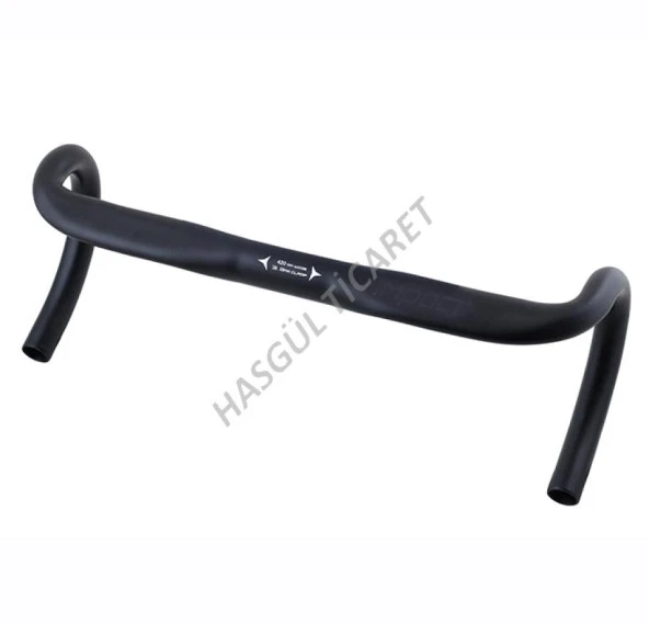 Hsgl Bisiklet  Alüminyum Yol Yarış Gidon Siyah Aero 31.8 Genişlik 420 mm GDN501