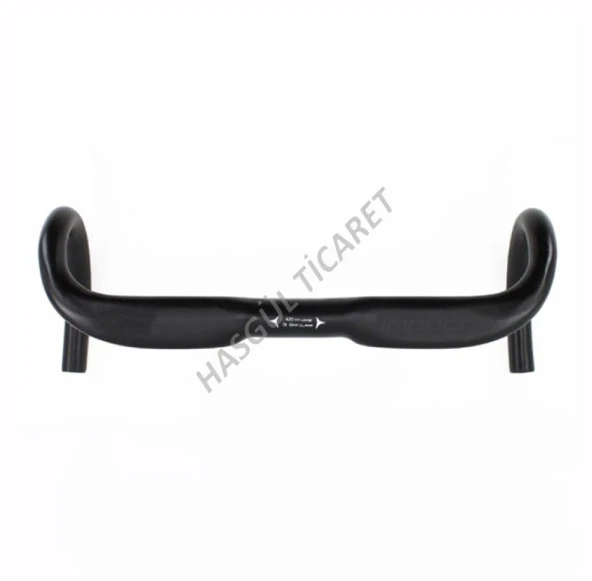 Hsgl Bisiklet  Alüminyum Yol Yarış Gidon Siyah Aero 31.8 Genişlik 420 mm GDN501 - 5