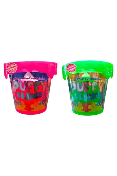 BamBamToys Puffy Slime Yeni Trend Slime -2 Adet Pofuduk Slime Neon Renkli 120 Gr Slaym