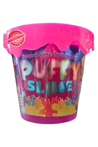 BamBamToys Puffy Slime Yeni Trend Slime - 3 Adet Pofuduk Slime Neon Renkli 120 Gr Slaym - Resim 4