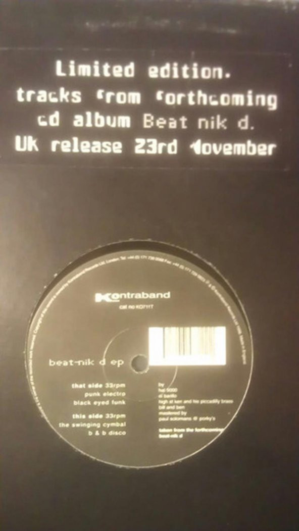 Beat-nik D EP - Breakbeat Vinly Plak alithestereo
