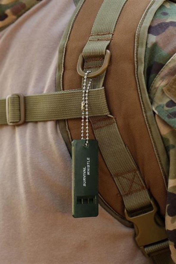 BUFFER® Kamp Outdoor Yaşam Yüksek Sesli Acil Durum Survival Plastik Düdük - 10