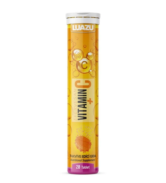 Luazu Vitamin C + CoEnzyme Q10 + Vit D3  20 Tablet X 2 ADET