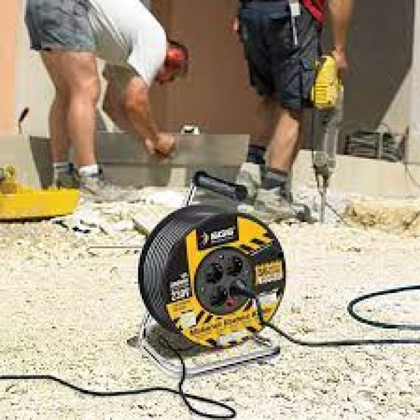 SGS 2132 Profosyonel Makaralı Uzatma Kablosu 3X1,5 50MT - 2