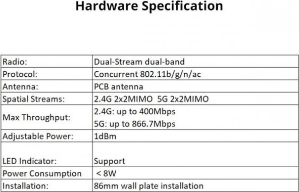 Ruijie Reyee RG-RAP1200(F) 400 Mbps 2.4 GHz İç Ortam Access Point - 6