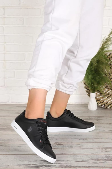 U.S Polo Assn. FRANCO GSN 3PR Unisex Sneaker Ayakkabı Siyah Beyaz 36-40
