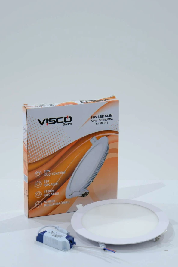 Visco 18W Led Slim Panel Aydınlatma IP20 Günışığı