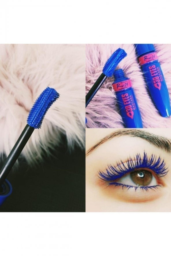 Rose Mavi Rimel Eyes 3d Blue Maskara