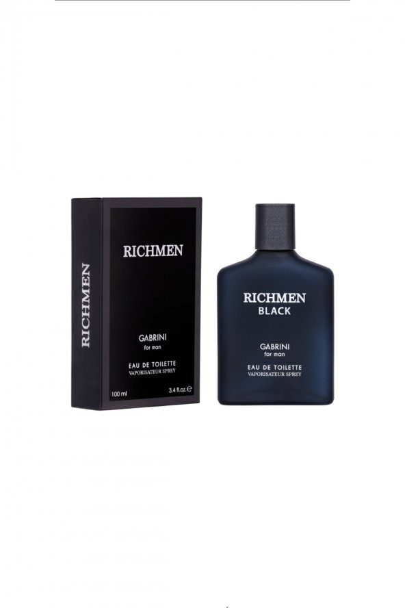 Rıchmen Black Edt 100 Ml Vaporısateur Sprey Erkek Parfümü