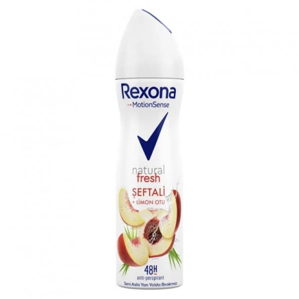 Rexona Women Deo 150 ml Natural Fresh Şeftali+Limon Otu 48h