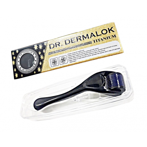 DERMAROLLER TARAK 540 İĞNE TİTANYUM DRDERMALOK 1MM SİYAH